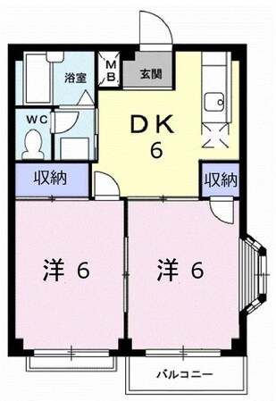 沼津駅 バス14分  天神下下車：停歩5分 2階の物件間取画像